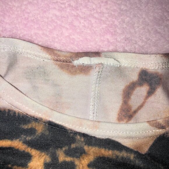 y2k trashy leopard rhinestone top - Picture 3 of 7